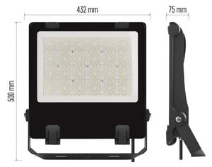 LED Reflektor AVENO LED/300W/230V 4000K 48000 lm IP66 čierna