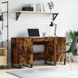 Maison Exclusive - písací stôl z dymového dubu 140x50x75 cm drevený materiál