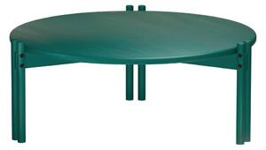 Zelený okrúhly konferenčný stolík z borovicového dreva ø 80 cm Sticks – Karup Design