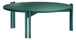 Zelený okrúhly konferenčný stolík z borovicového dreva ø 80 cm Sticks – Karup Design