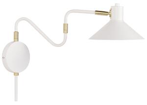 Nástenná lampa biela kovové nastaviteľné tienidlo osvetlenie obývacia izba spálňa