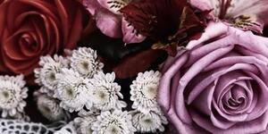 Obraz kytica ruží v retro štýle - 100x50
