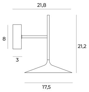 MAXLIGHT W0304 - LED Nástenná lampa HANA LED/6W/230V zlatá