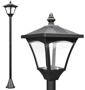 Solárna záhradná lampa Outsunny 10lumen čierna 120cm