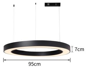 Immax NEO 07211L - LED Stmievateľný luster na lanku PASTEL 68W/230V Tuya čierna +DO