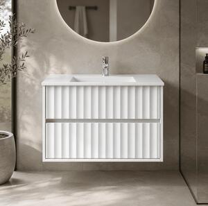 Kúpeľňová skrinka s umývadlom NOA White U60 | 60 cm