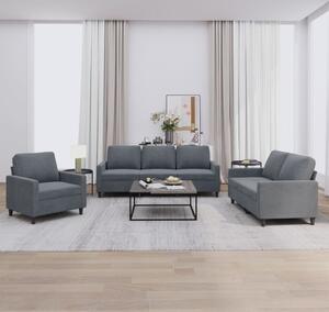 Maison Exclusive – 3-dielna sedacia súprava s vankúšmi, tmavošedý zamat