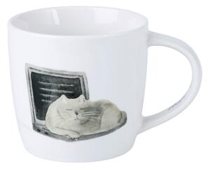 Biely porcelánový hrnček 400 ml Computer Cat – Maxwell & Williams