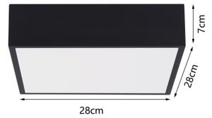 Immax NEO 07237L - LED Stmievateľné stropné svietidlo CANTO 22W/230V čierna Tuya+DO