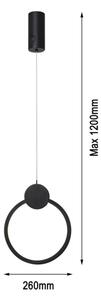 Immax NEO 07233L - LED Stmievateľný luster na lanku LITE OVALE LED/18W/230V Tuya + DO