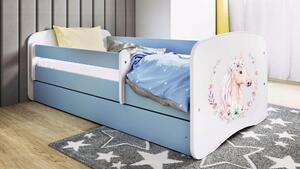 POSTEĽ PRE DETI A MLÁDEŽ 80/160 cm, modrá, biela MID.YOU - Detské izby, Online Only