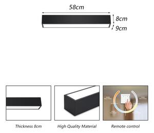 Immax NEO 07254L - LED Stmievateľné svietidlo LUNGO 20W/230V Wi-Fi Tuya čierna + DO
