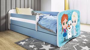 POSTEĽ PRE DETI A MLÁDEŽ 80/160 cm, modrá, biela MID.YOU - Detské izby, Online Only