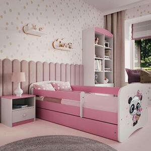 POSTEĽ PRE DETI A MLÁDEŽ 80/160 cm, biela, pink MID.YOU - Detské izby, Online Only