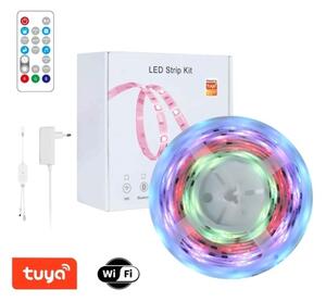 Immax NEO07734L - LED RGB Stmievateľný pásik MUSIC 18W/230V 5m IP65 Wi-Fi Tuya+DO