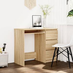Maison Exclusive - písací stôl Sonoma dub 90x45x76 cm drevený materiál