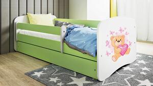 POSTEĽ PRE DETI A MLÁDEŽ 80/160 cm, zelená, biela MID.YOU - Detské izby, Online Only