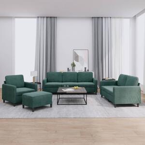 Maison Exclusive – 4-dielna sedacia súprava z tmavozeleného zamatu