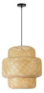 Immax 08268L - Luster na lanku HILO 1xE27/40W/230V pr. 47 cm bambus