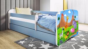 POSTEĽ PRE DETI A MLÁDEŽ 80/160 cm, modrá, biela MID.YOU - Detské izby, Online Only