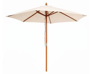 Linder Exclusiv Záhradný slnečník s drevenou konštrukciou 250 cm Béžový