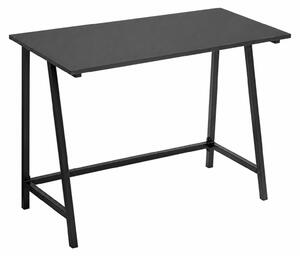 BEGRYF písací stôl 100x50x75 cm čierny počítačový stôl kovová konštrukcia moderný kancelársky stôl úsporný