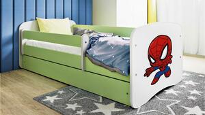 POSTEĽ PRE DETI A MLÁDEŽ 80/160 cm, zelená, biela MID.YOU - Detské izby, Online Only