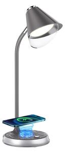 Immax 08972L - LED Stmievateľná stolná lampa FINCH LED/9W/12/230V šedá/chróm