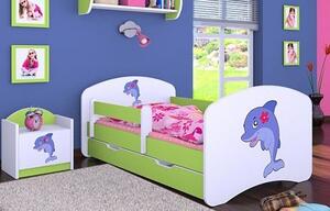 Detská posteľ so zásuvkou 180x90cm DELFÍN