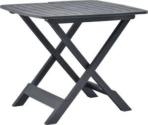 Maison Exclusive - Skladací záhradný stôl antracitová farba 79x72x70 cm plast