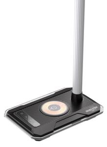 Immax 08989L - LED RGBW Stmievateľná stolná lampa s Qi nabíjaním 30W/230V čierna