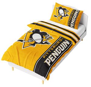NHL Mikroplyšové obliečky Pittsburgh Penguins Belt 140x200/70x90 cm