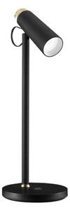 Immax 08991L- LED Stmievateľná stolná lampa s Qi nabíjaním TIT LED/12W/230V čierna