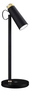 Immax 08991L- LED Stmievateľná stolná lampa s Qi nabíjaním TIT LED/12W/230V čierna