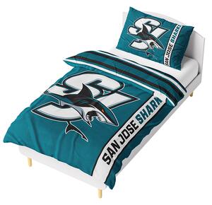 NHL Mikroplyšové obliečky San Jose Sharks Belt 140x200/70x90 cm