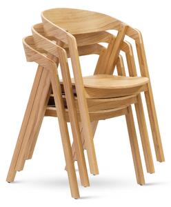Stima stolička GURU dub s masívnym sedákom