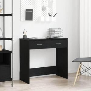 Maison Exclusive – Písací stôl, čierna farba, vzhľad dreva, materiál: drevotrieska, rozmer: 80 x 40 x 75 cm