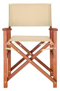 Režisérska drevená stolička Cannes - krémová