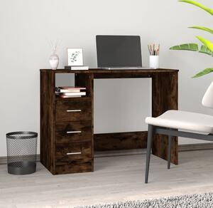 Maison Exclusive - písací stôl so zásuvkami, dymový dub, 102 x 50 x 76 cm