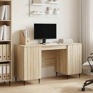 Maison Exclusive – Písací stôl z dubového dreva Sonoma, 142,5 x 50 x 75 cm, drevotrieska