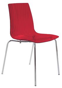 Stima Plastová stolička CALIMA Odtieň: Rosso transparentní