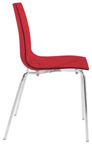 Stima Plastová stolička CALIMA Odtieň: Rosso transparentní