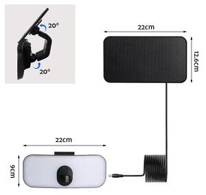 Brilagi - LED Solárne nástenné svietidlo so senzorom ROOF LED/13W/5V IP65