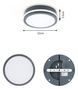 Brilagi - Vonkajšie LED svietidlo so senzorom BENE LED/18W/230V priemer 22 cm IP54