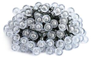 Brilagi - LED solárny svetelný reťazec BUBBLE 100xLED/8 funkcií 10 m IP65 teplá biela