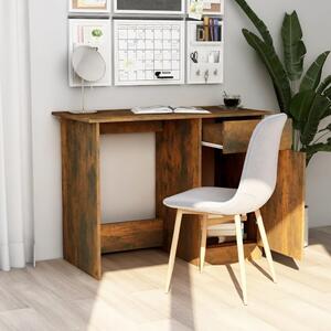 Maison Exclusive - písací stôl z dymového dubu 100x50x76 cm drevený materiál