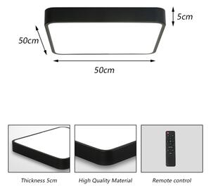 Brilagi -LED Stmievateľné svietidlo POOL SQUARE LED/48W/230V 3000-6000K 50x50 cm čierna +DO