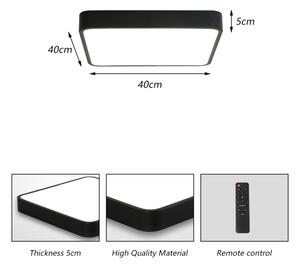 Brilagi -LED Stmievateľné svietidlo POOL SQUARE LED/36W/230V 3000-6000K 40x40 cm čierna+DO