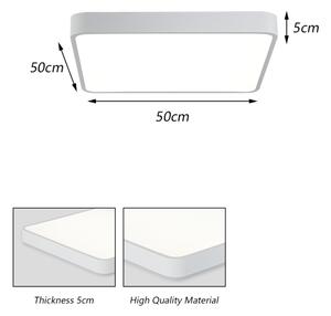 Brilagi - LED stropné svietidlo POOL SQUARE LED/48W/230V 50x50 cm biela