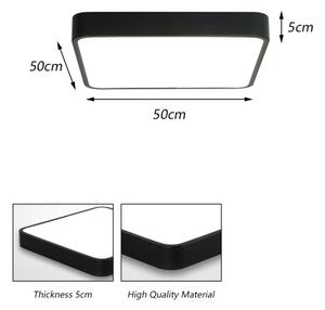 Brilagi - LED stropné svietidlo POOL SQUARE LED/48W/230V 50x50 cm čierne